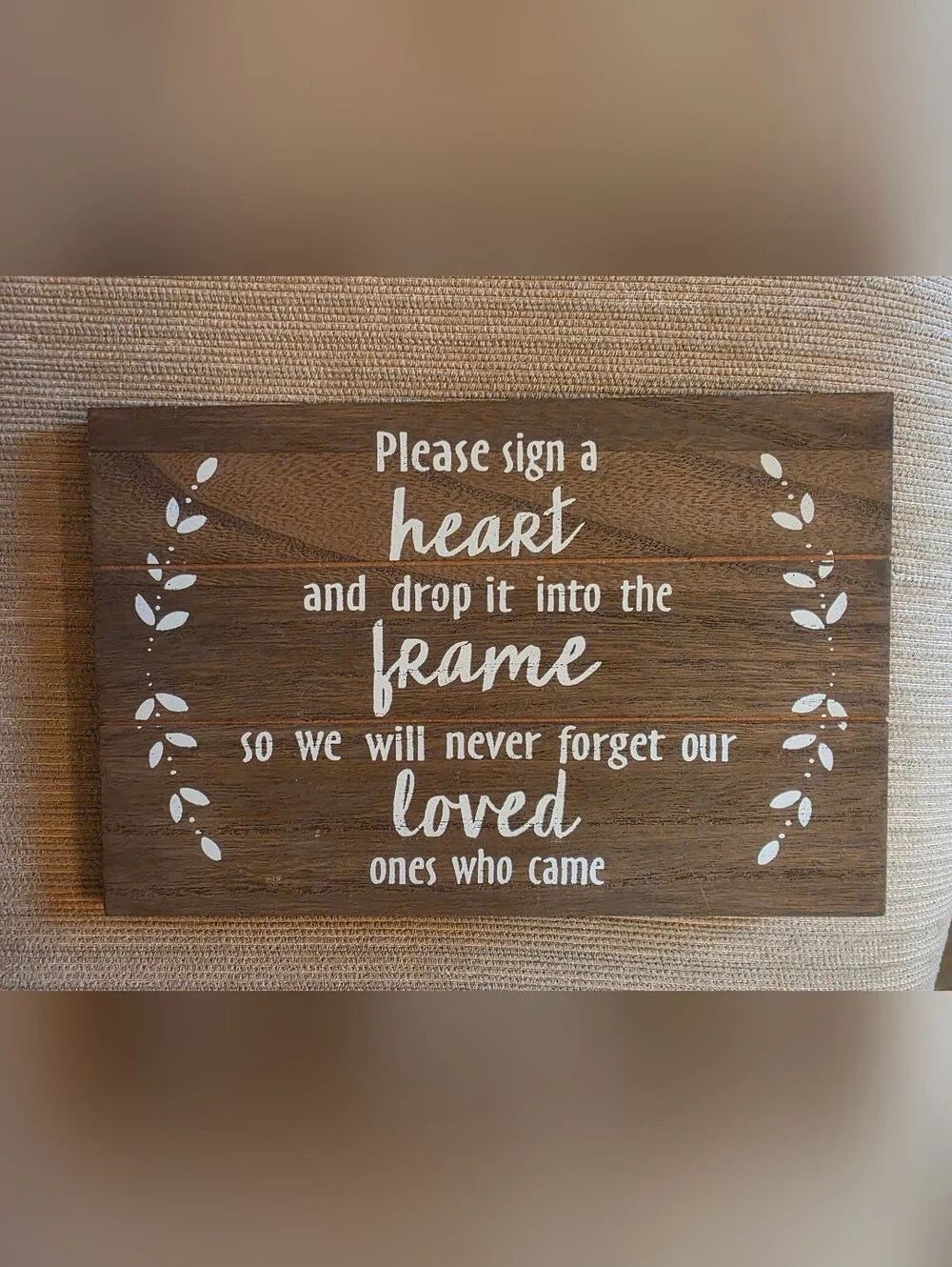 NEW WOODEN WEDDING & RECEPTION PLAQUE SIGN 13 x 10